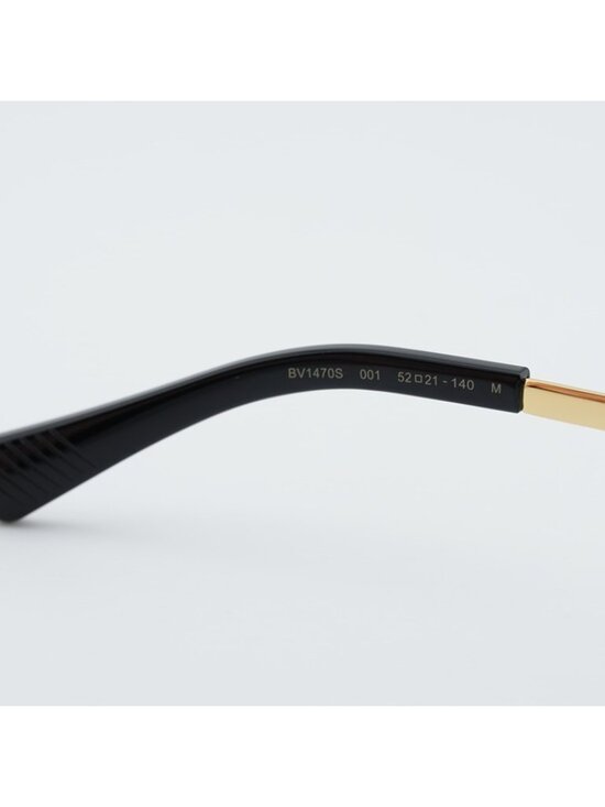 Bottega Veneta BV1470S 001 Sunglasses Gold Oval Frame, Grey Lenses main image 8